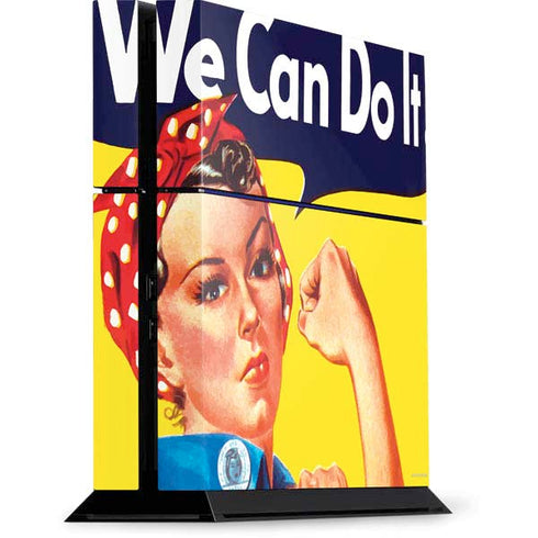 Rosie The Riveter Vintage War Poster PlayStation PS4 Skins